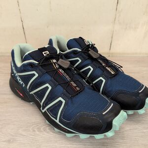 Salomon Speedcross 4 Blue Womens Size 7 Trail Hiking Shoes Sneakers Ortholite